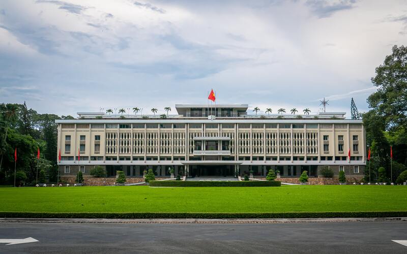 Independence Palace serves as a reminder of the notable Vietnam event in 1975