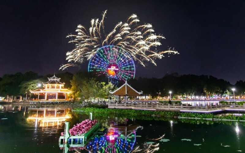 Fireworks at high altitudes create a truly stunning display