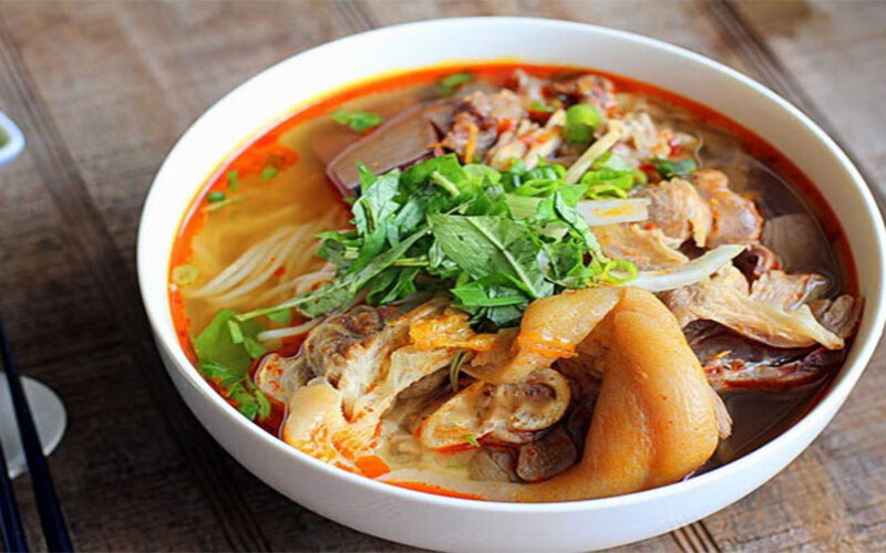 Start your morning in Saigon with a delicious bowl at Ganh Spicy Beef Noodle Soup