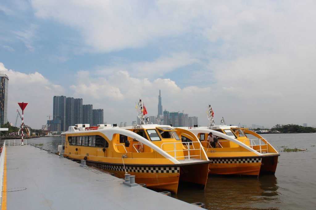 Admire the beauty of Saigon River aboard the Saigon Water Bus