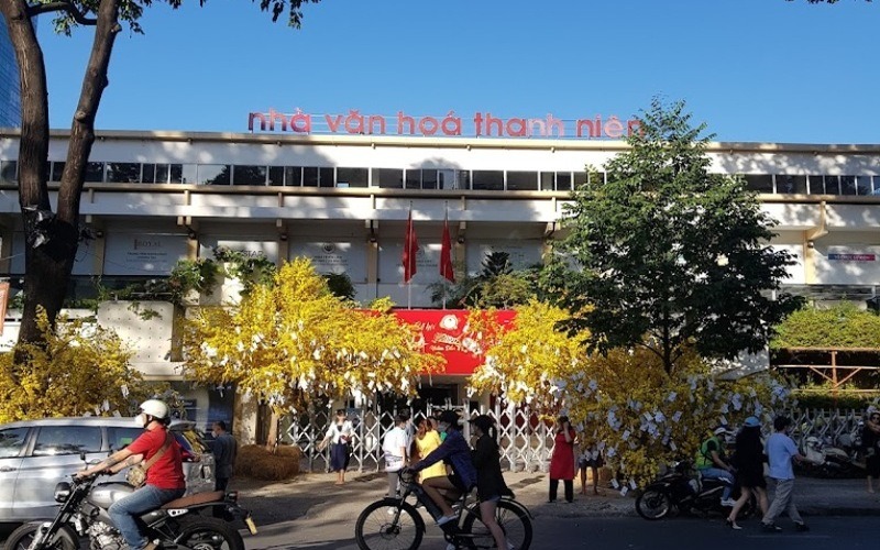 The festival space brings traditional Tet to life with vivid detail